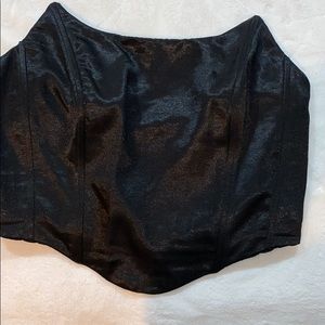 Black  cropped corset